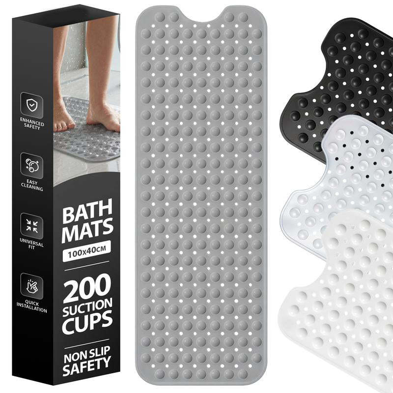 🔥 40"x16" Non-Slip Bathtub Mat with Suction Cups