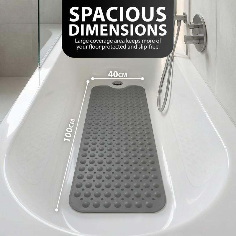 🔥 40"x16" Non-Slip Bathtub Mat with Suction Cups