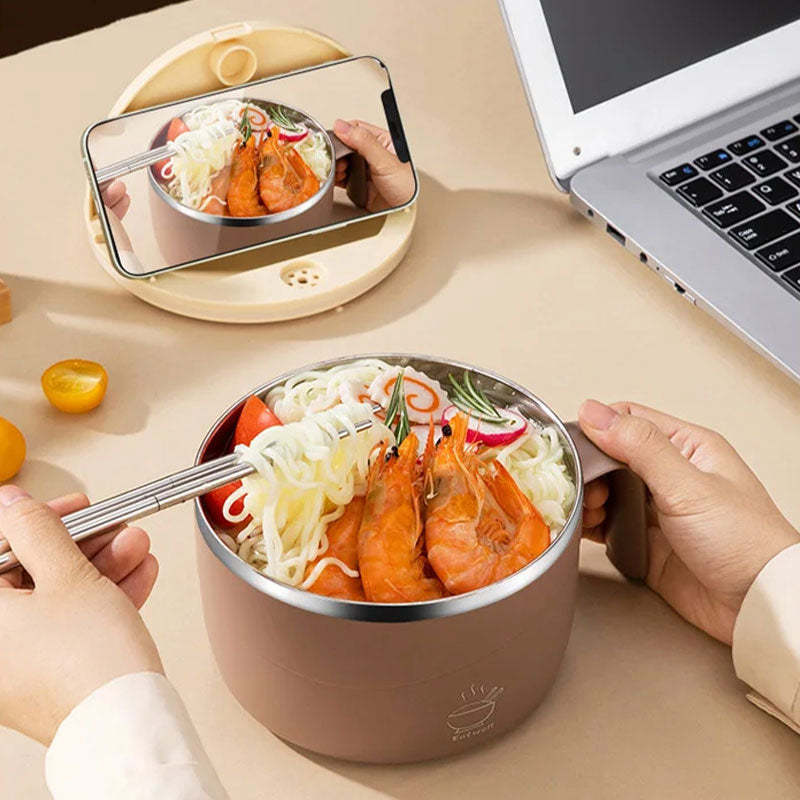 🔥304 Stainless Steel Insulated Ramen Bowl