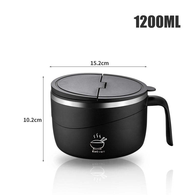 🔥304 Stainless Steel Insulated Ramen Bowl