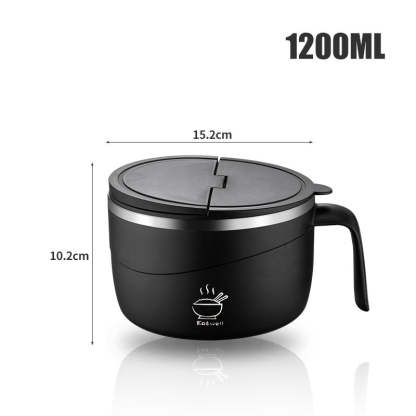 🔥304 Stainless Steel Insulated Ramen Bowl