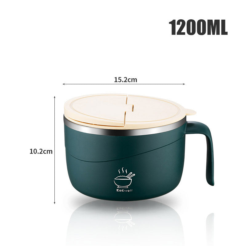 🔥304 Stainless Steel Insulated Ramen Bowl