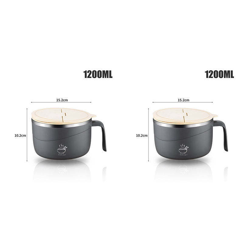 🔥304 Stainless Steel Insulated Ramen Bowl