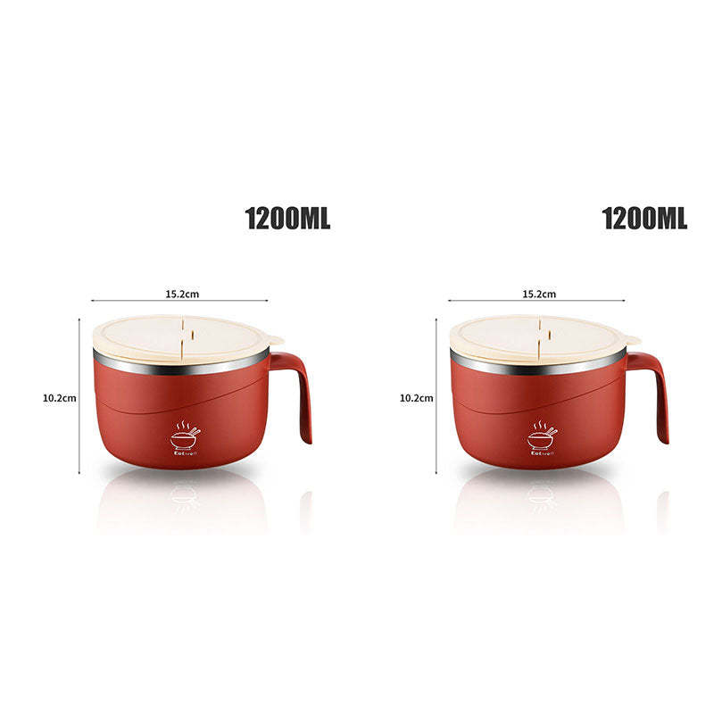 🔥304 Stainless Steel Insulated Ramen Bowl