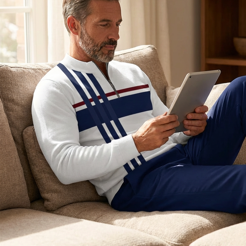 Men's Graphic Print Pullover & Pants Set – Street Style, Comfort Fit & Casual Look 👖