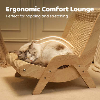 2-in-1 Sisal Cat Scratcher Lounger | Space-Saving & Durable 🐱