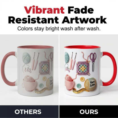 💥Yarn Love Mug, Gift For Crafters And Creative Souls
