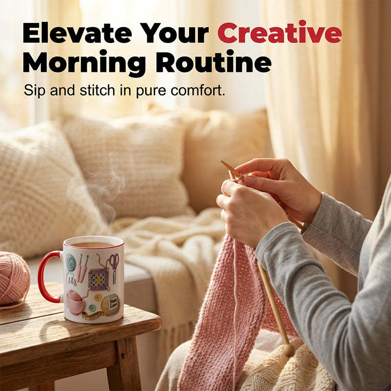 💥Yarn Love Mug, Gift For Crafters And Creative Souls