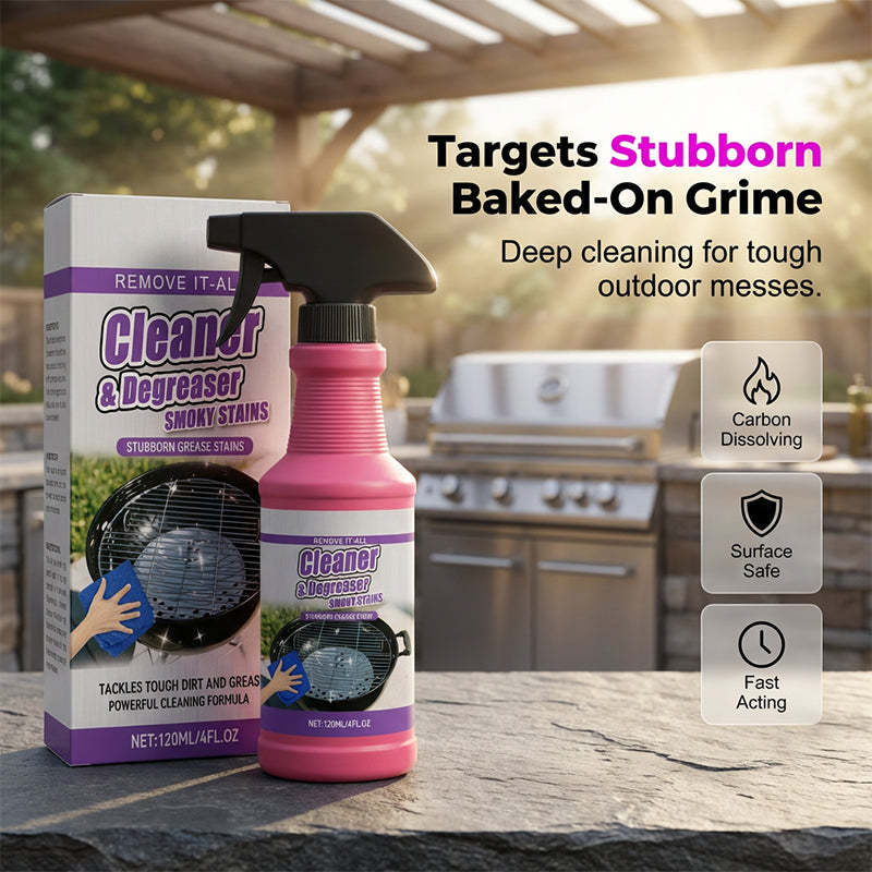 🔥Fast-Acting Heavy-Duty Grill Degreaser Spray🍢💦