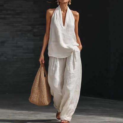 Women's Halter Neck 2-Piece Set