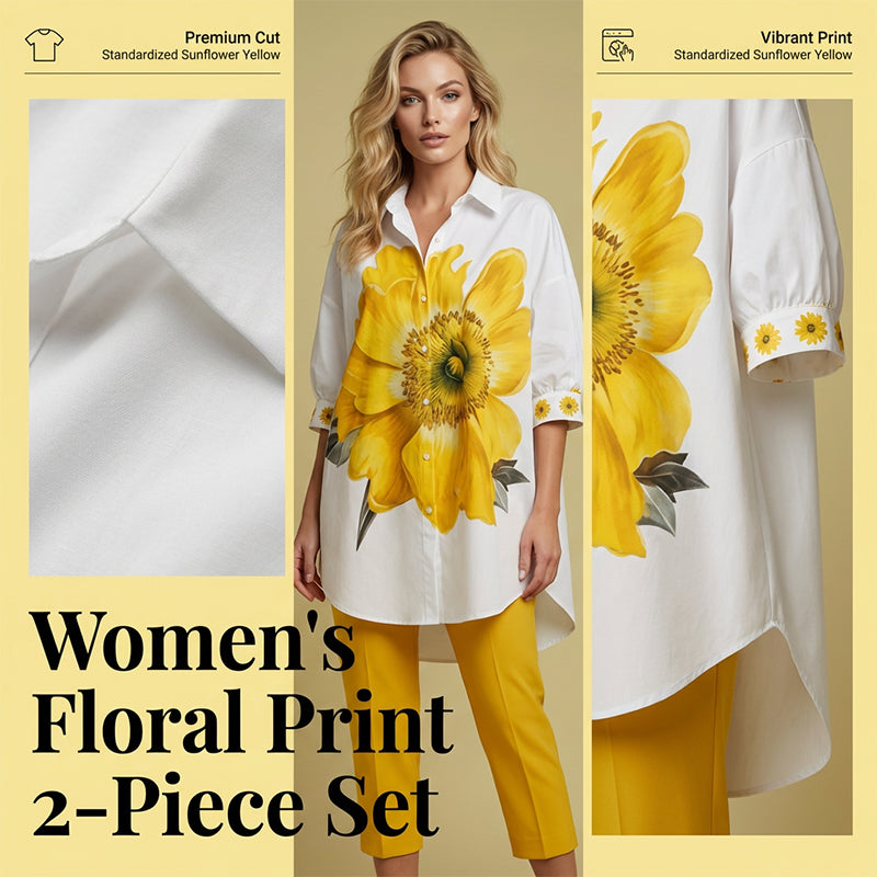 Women's Floral Print 2-Piece Set