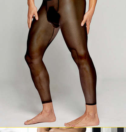 🎁Hot sale🔥Men's Sexy Ultra-thin Sports Bottom Stockings Pants