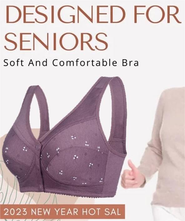 Soutien-gorge en coton à fermeture frontale Design for Senior