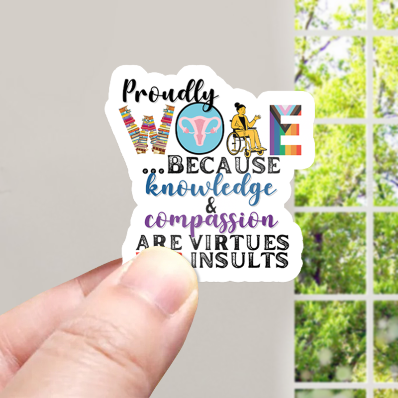 Proudly Woke Teacher Stickers