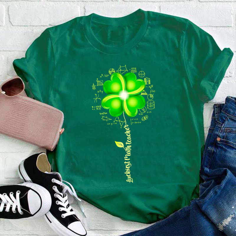 Luckiest Math Teacher T-Shirt