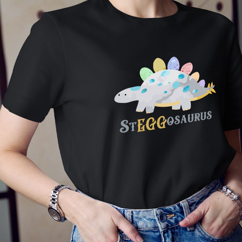 Dinosaur Easter Teacher T-Shirt