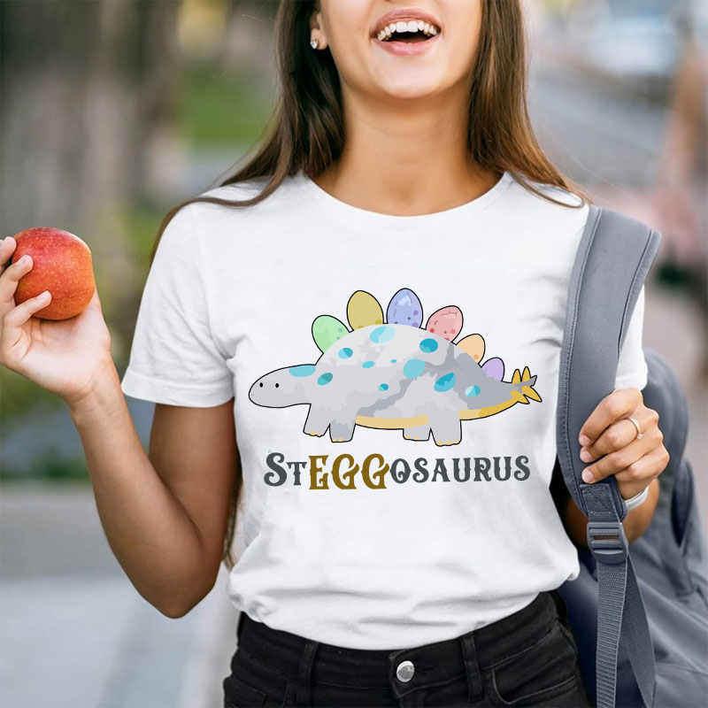 Dinosaur Easter Teacher T-Shirt