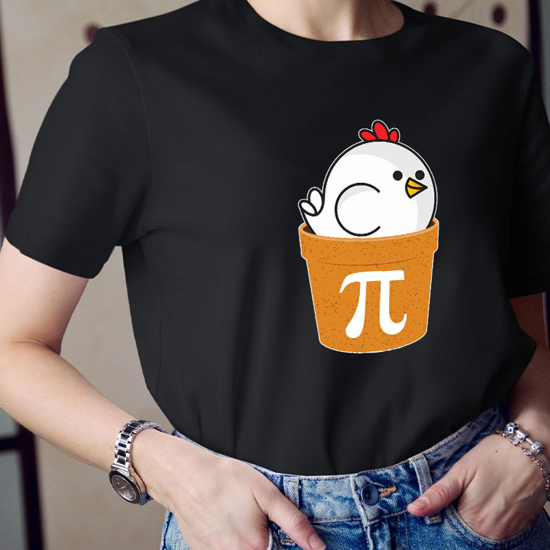 Chicken Pot Pi Day Teacher T-Shirt
