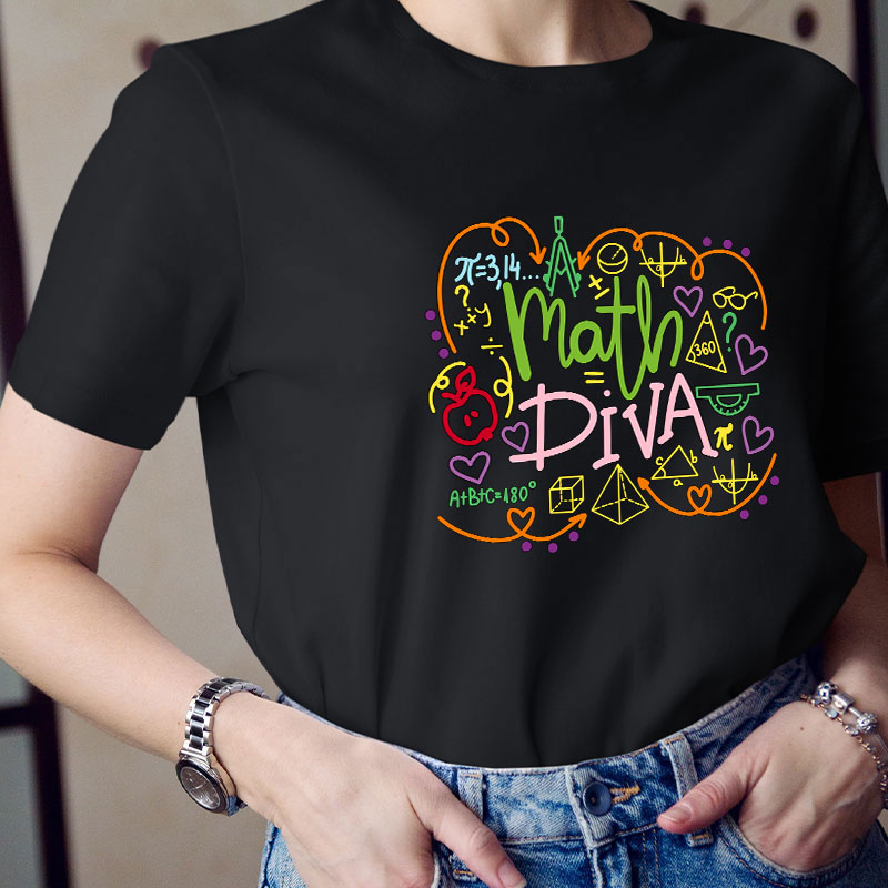 Math Diva Mathematical Symbol T-Shirt
