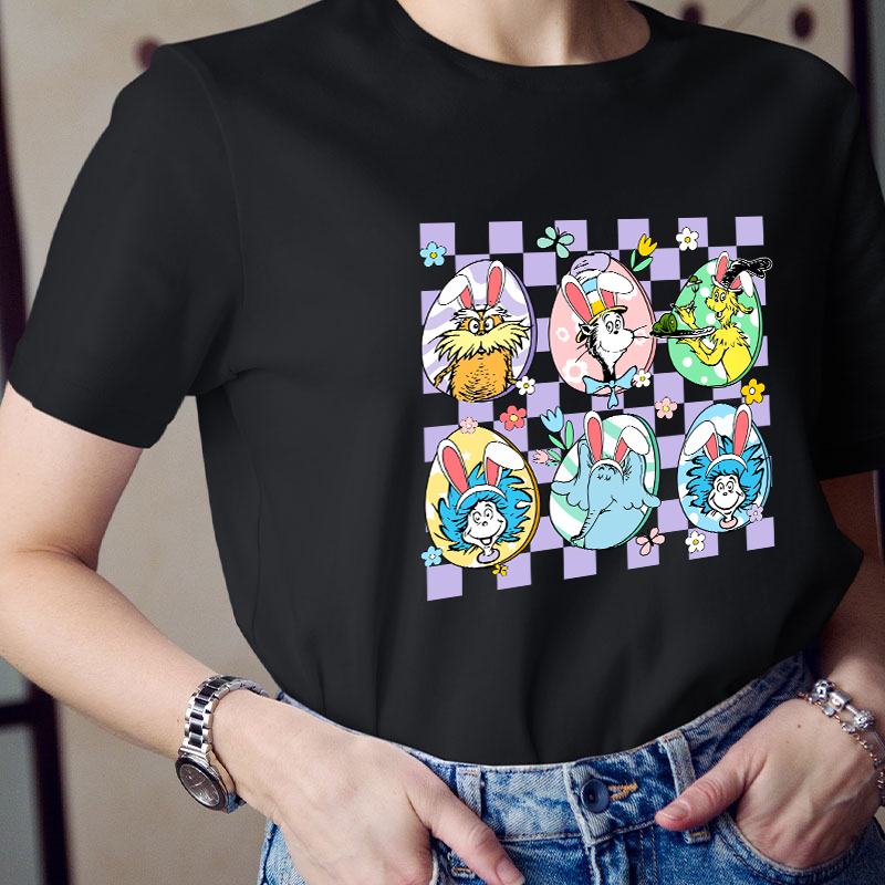 Hanging With My Easter Friends Teacher T-Shirt