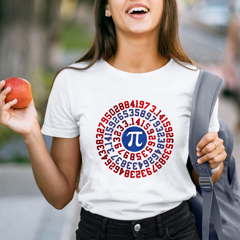 Mathematics Symbol π Teacher T-Shirt
