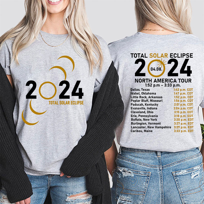 Total Solar Eclipse Teacher Two Sided T-Shirt