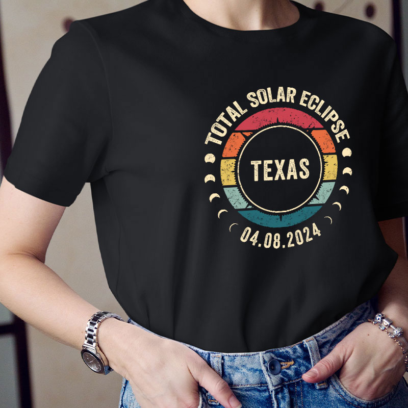 Personalized Total Solar Eclipse Teacher T-Shirt