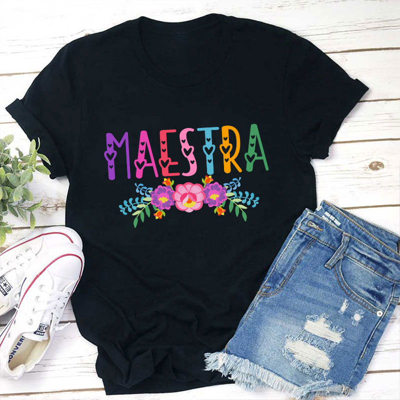 Maestra Spanish Teacher T-Shirt Sale-Teachersgram
