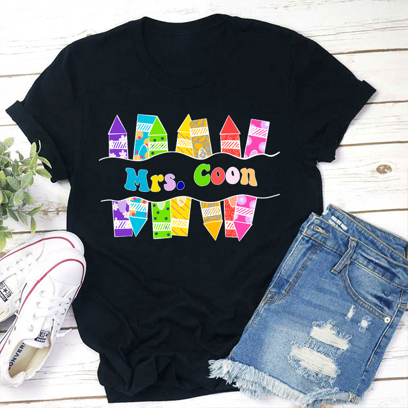 Personalized Teacher Name T-Shirt Sale-Teachersgram