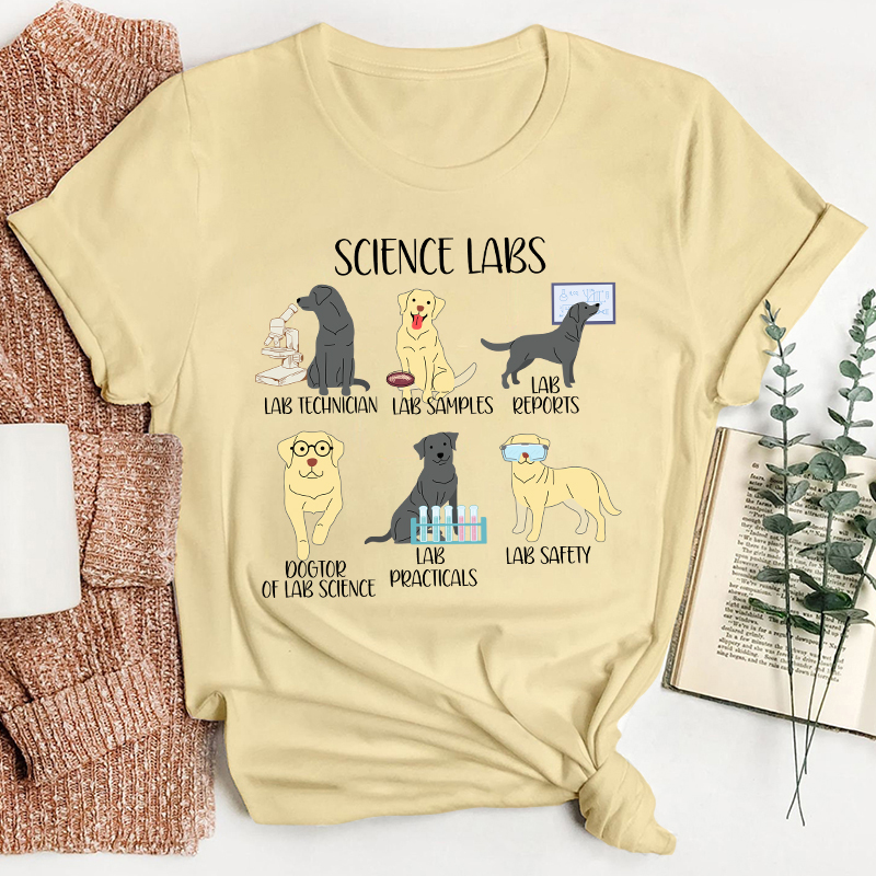Labrador Retriever Funny Science Teacher T-Shirt
