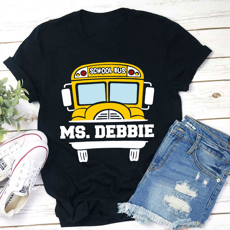 Personalized Back To School Bus Driver Teacher T-Shirt Sale-Teachersgram