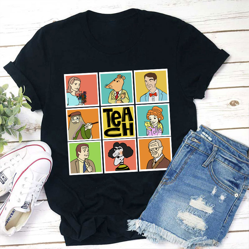 Cartoon Teach T-Shirt Sale-Teachersgram