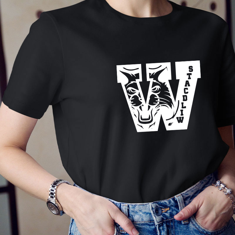 Personalized Sports Fan Team Mascot Teacher T-Shirt