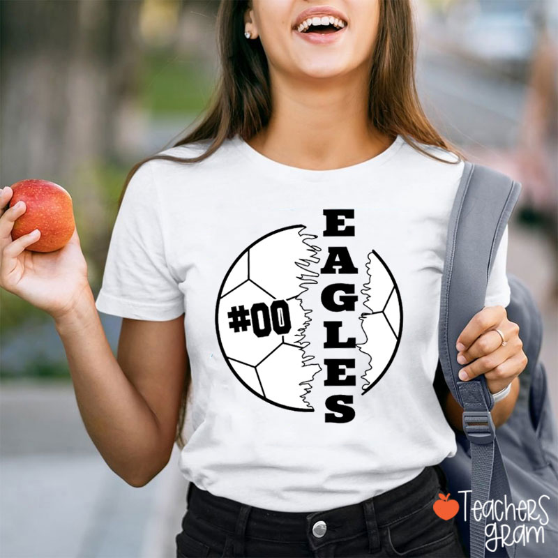 Personalized Sport School Mascot Custom Spirit Teacher T-Shirt