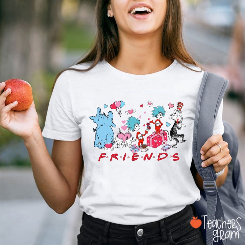 Love Friends Children's Books Teacher T-Shirt