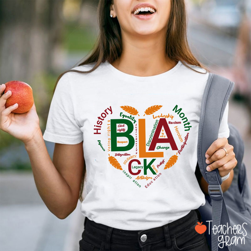 Love Black History Month Teacher T-Shirt