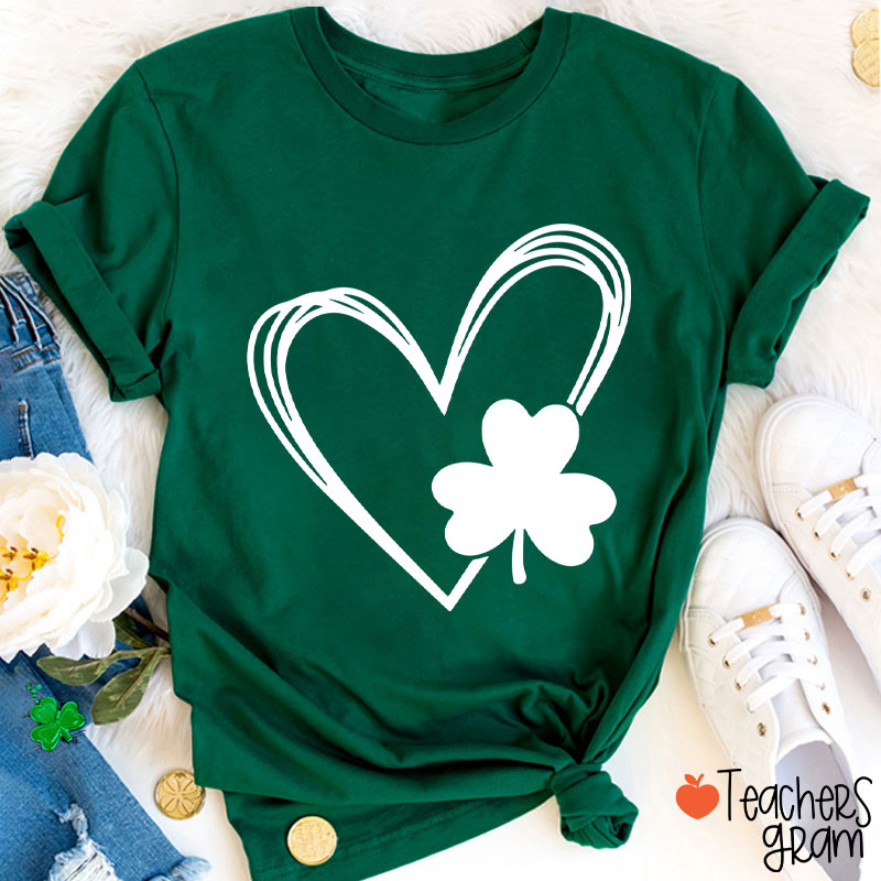 Love Clover Teacher T-Shirt