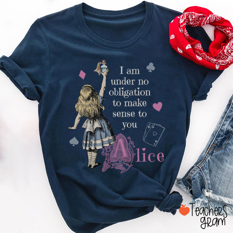 Vintage Alice in Wonderland Teacher T-Shirt