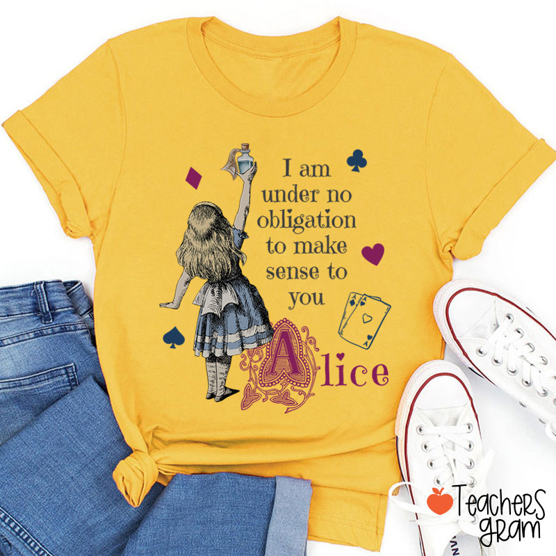 Vintage Alice in Wonderland Teacher T-Shirt