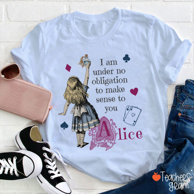 Vintage Alice in Wonderland Teacher T-Shirt