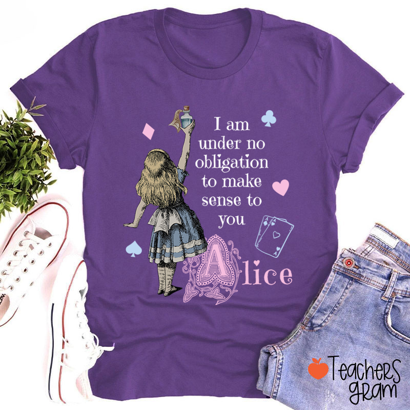 Vintage Alice in Wonderland Teacher T-Shirt