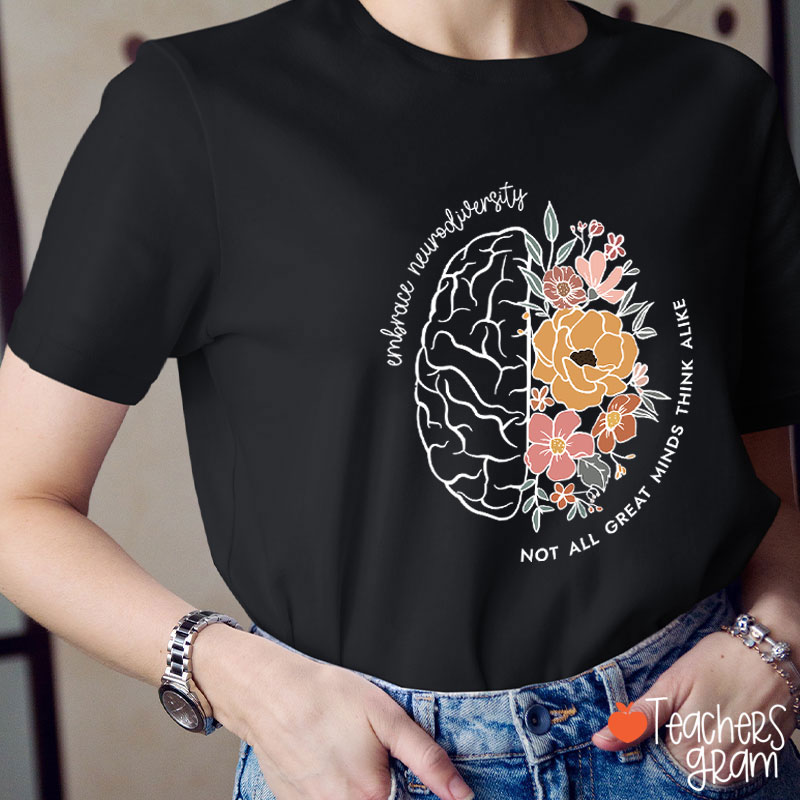 Embrace Neurodiversity Teacher T-Shirt