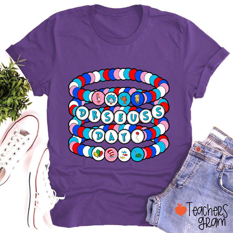 Reading Day Beads Teacher T-Shirt