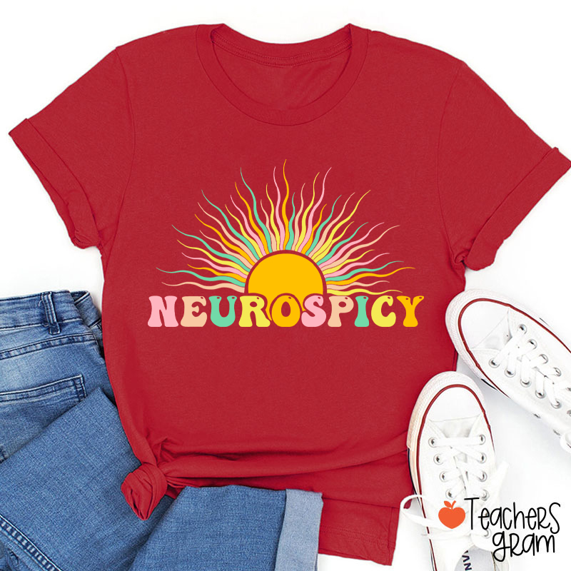 Neurospicy Autism Awareness Teacher T-Shirt