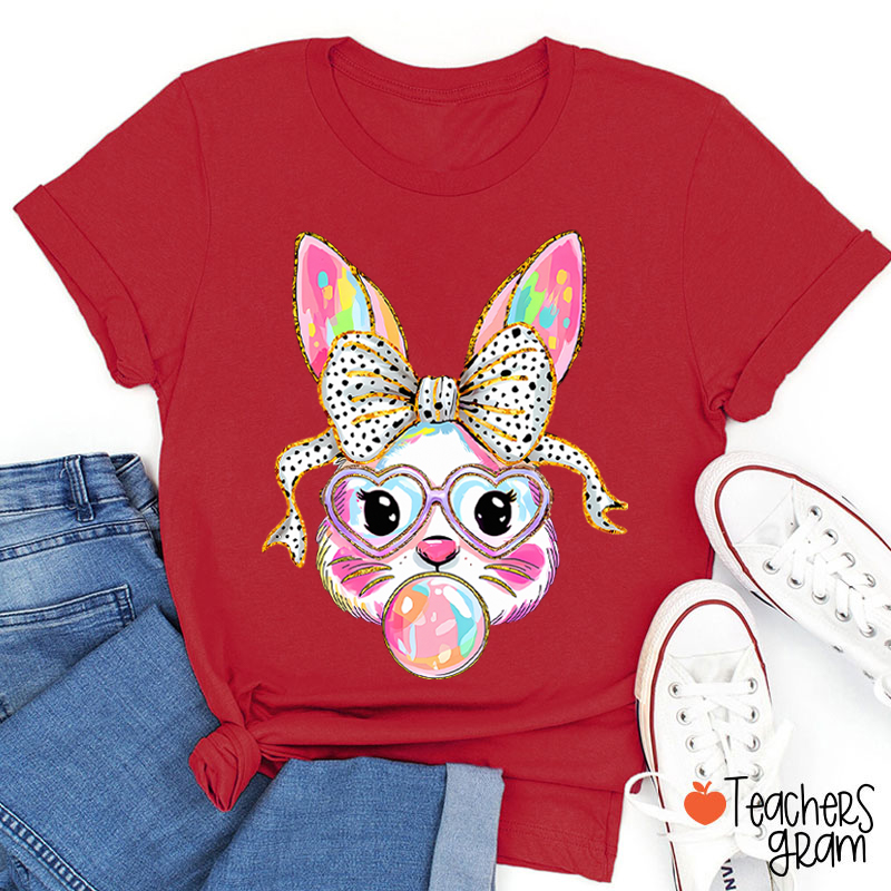 Cute Bunny Teacher T-Shirt