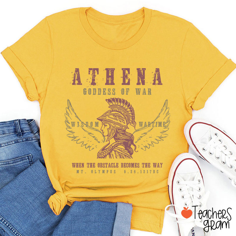 Athena Goddess Of War Teacher T-Shirt