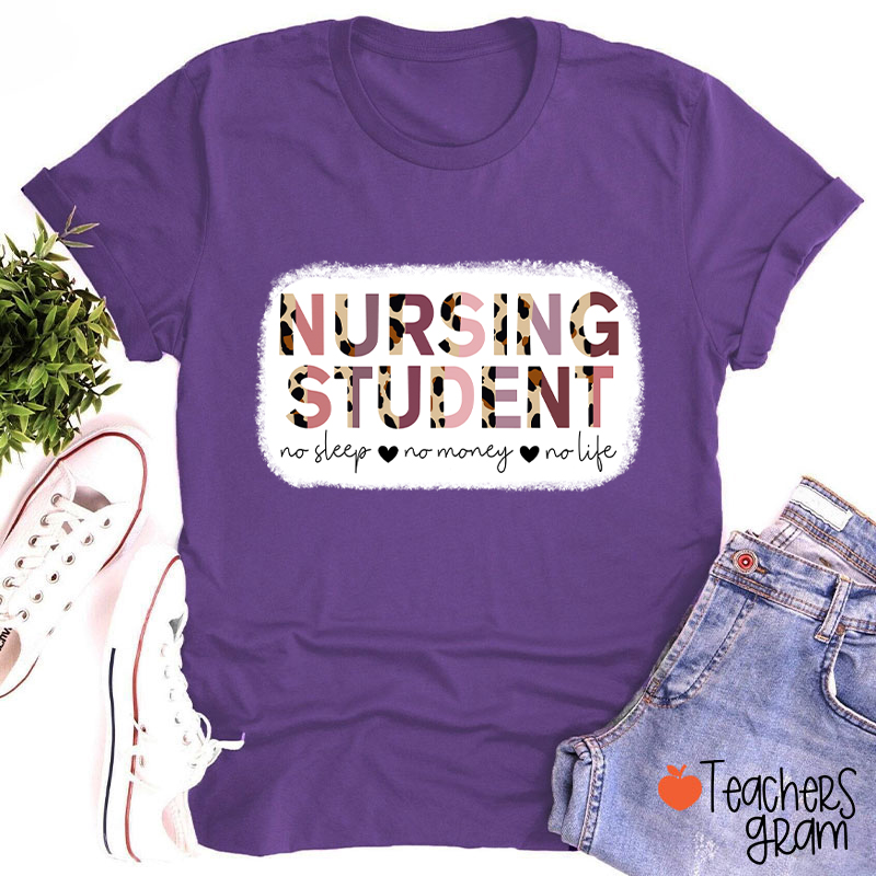 No Sleep No Student No Life T-Shirt