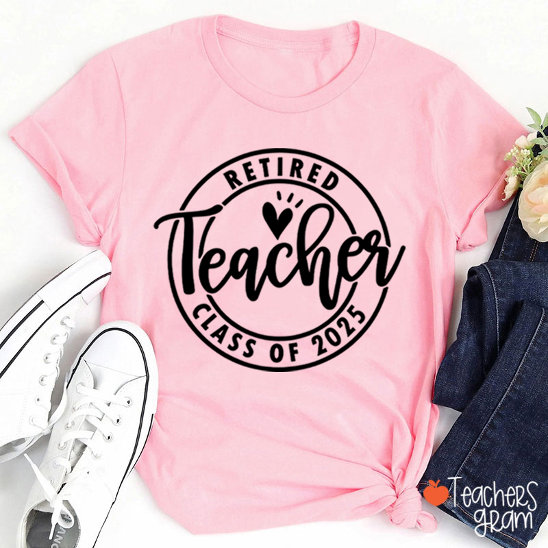 Personalized Looking Forward To Retirement Teacher T-Shirt