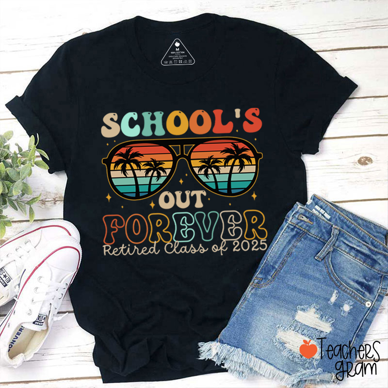 Personalized Bruh School's Out Forever Teacher T-Shirt Sale-Teachersgram