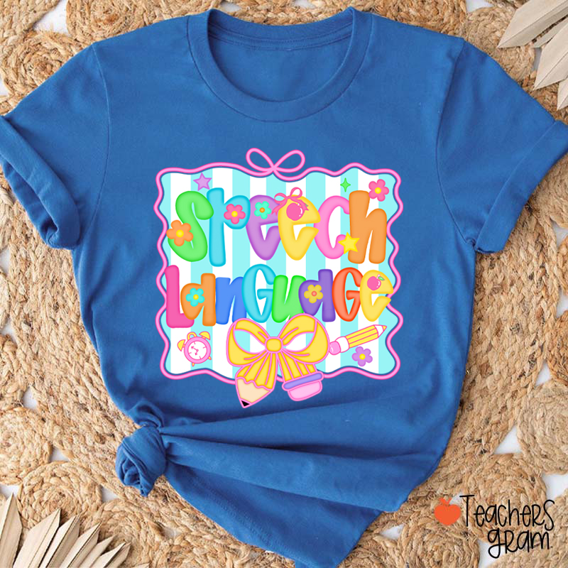 Personalized Grade Bow Tie Board Teacher T-Shirt